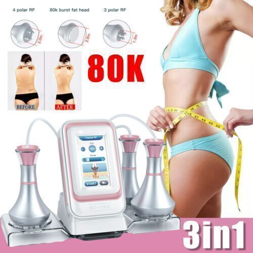 3In1 Rf Strong 80K Ultrasonic Cavitueation Slimming Machine Radio Freqncy Ultracavitacion Lose Weight Skin Rejuvention Face New  |   Beauty Equipment