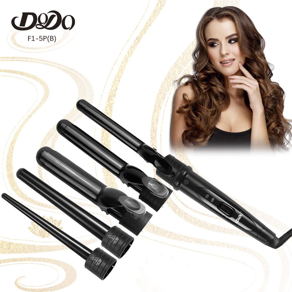 5 In 1 Set A Led Light Interchangeable Barrel Ployka Hair Wand Iron Set  |   Hair & Body Care