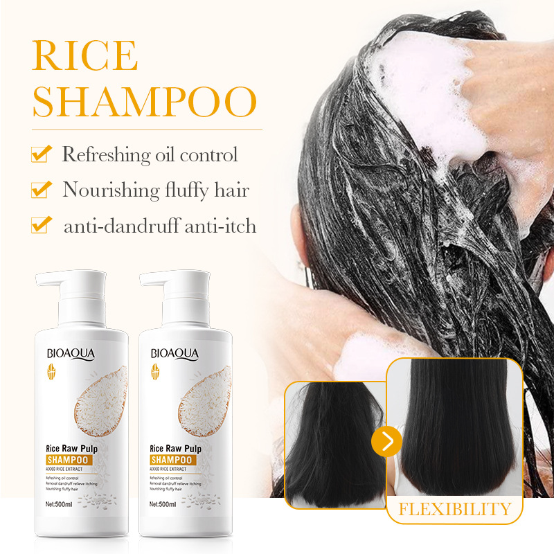 Rice Based Shampoo For Dandruff And Oil Control, Fluffy And Fragrant Shampoo  |   Hair & Body Care