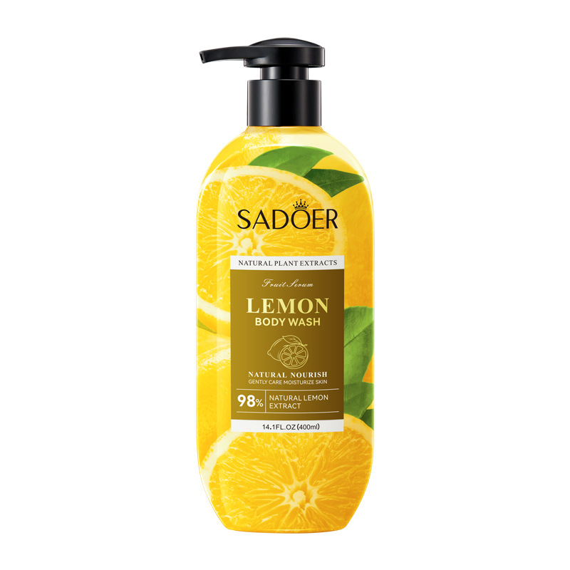 Sadoer Lemon Body Wash Exfoliating Cleansing Gentle Body Wash  |   Hair & Body Care