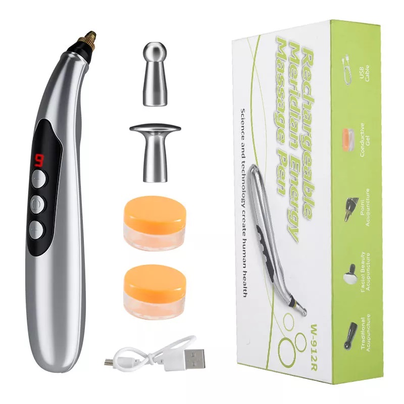 Electronic Acupuncture Pen Meridian Energy Pulse Massage Pen Laser Acupuncture And Moxibustion Point Massage Pen  |   Personal Care